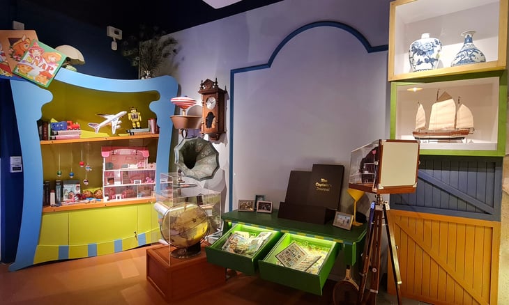 Interactive exhibit at Children’s Museum Singapore designed for children to learn through hands-on play and exploration.