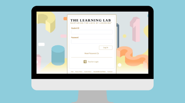 Login page for TLL360 which is The Learning Lab's online learning portal